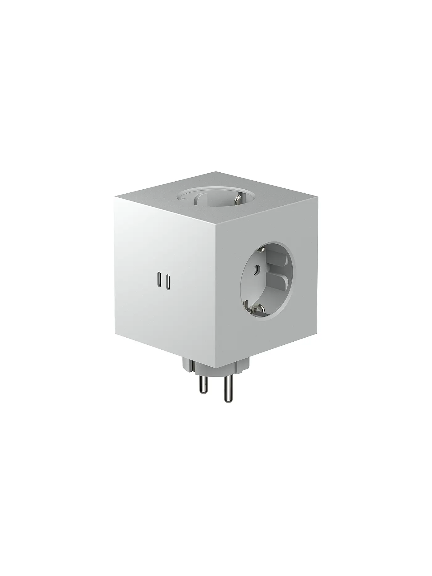 AVOLT | Mehrfachsteckdose Square 2 F Grey | 